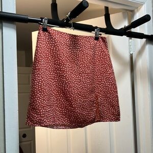 Stylish Red Polka Dot Skirt